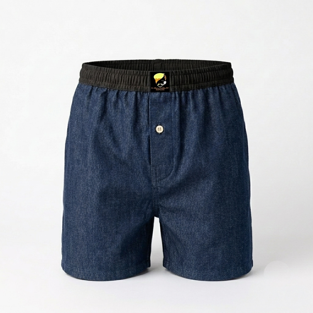 Boxer Short - Black Belt Jeans