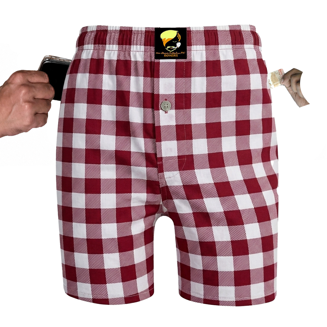 Boxer Short - Red Gingham