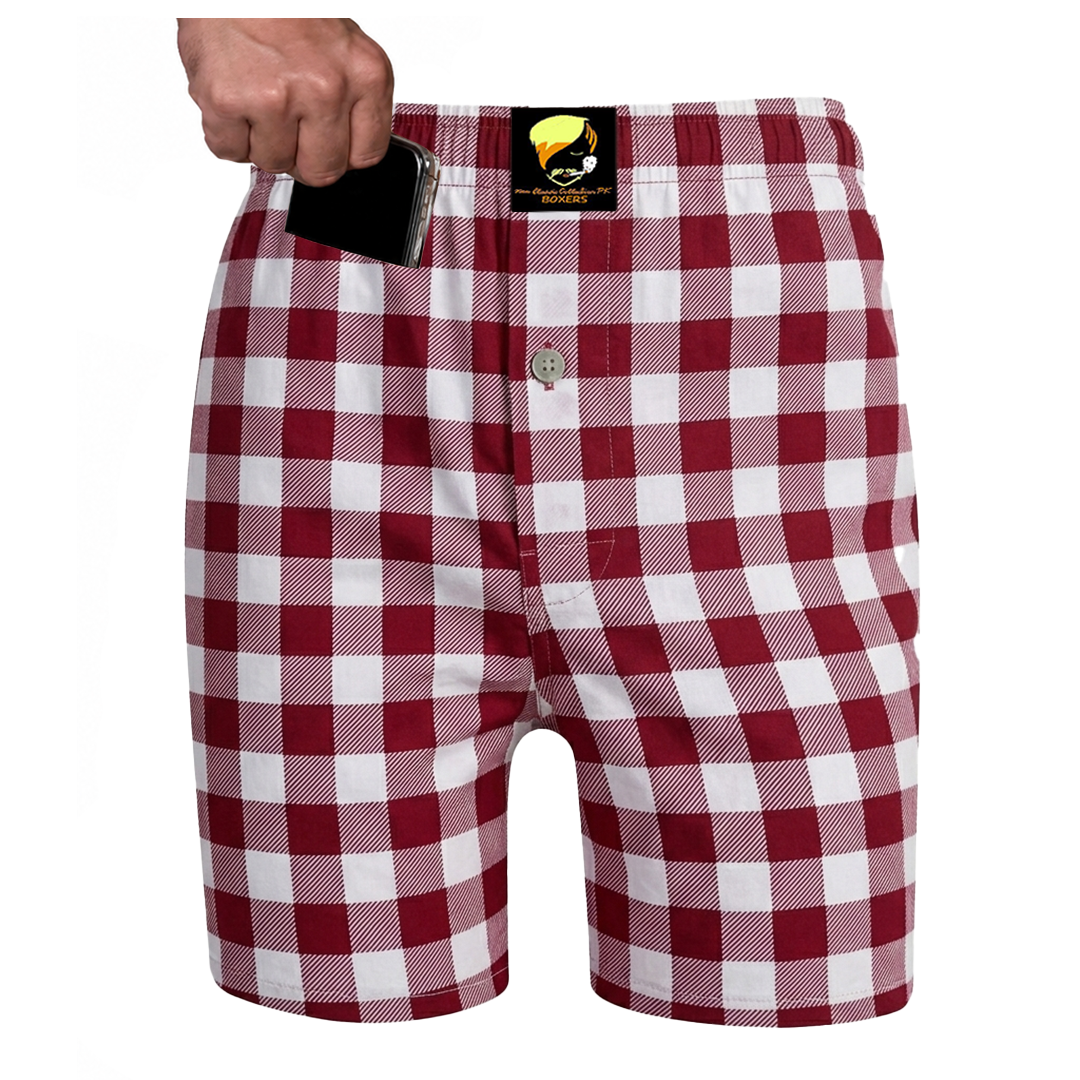 Boxer Short - Red Gingham