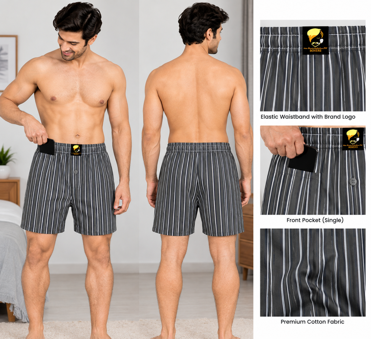 Boxer Short - Shadow Stripe