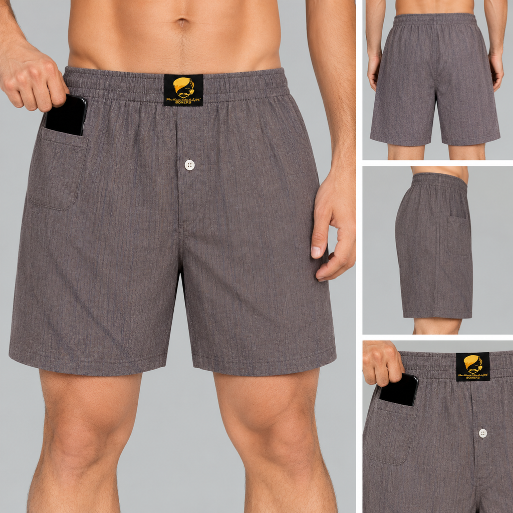 Boxer Short - Chambray Jeans