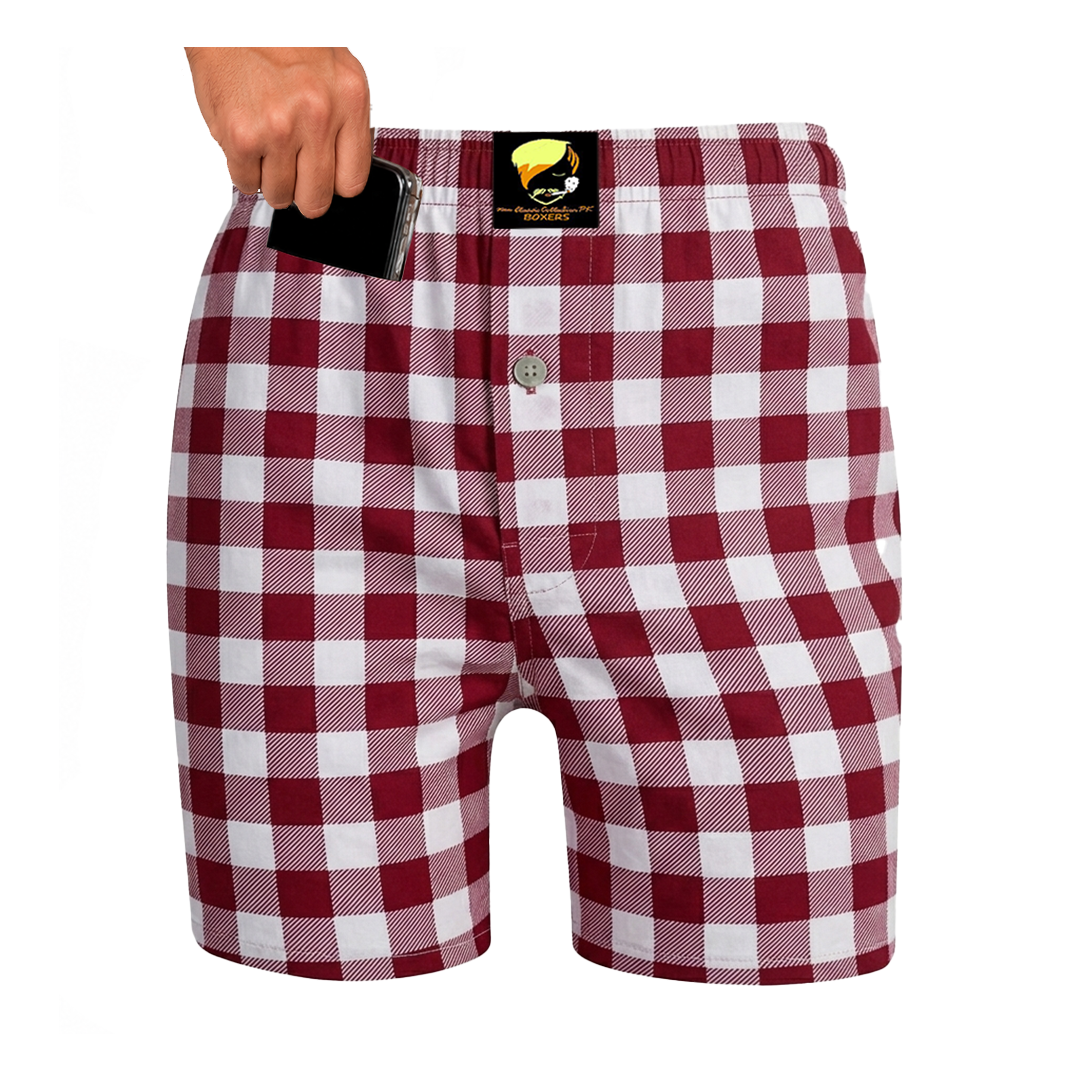 Boxer Short - Red Gingham