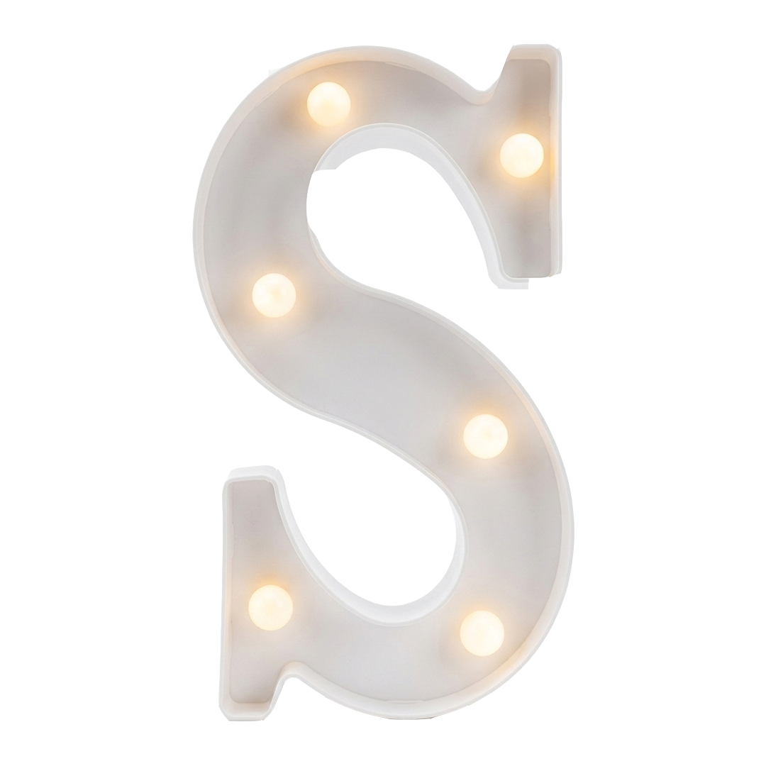 S Alphabet LED Letter
